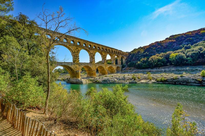 Soirée au Pont du Gard